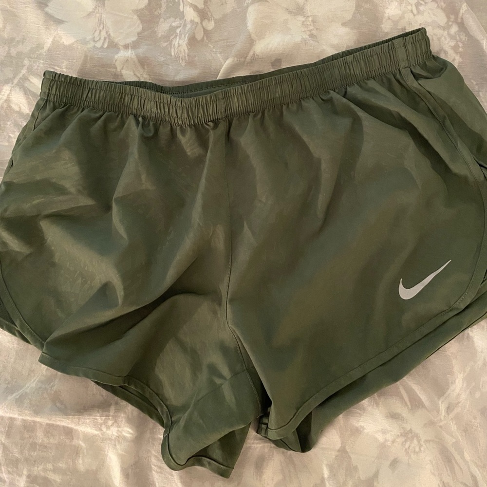 Olive Green Nike Running Shorts